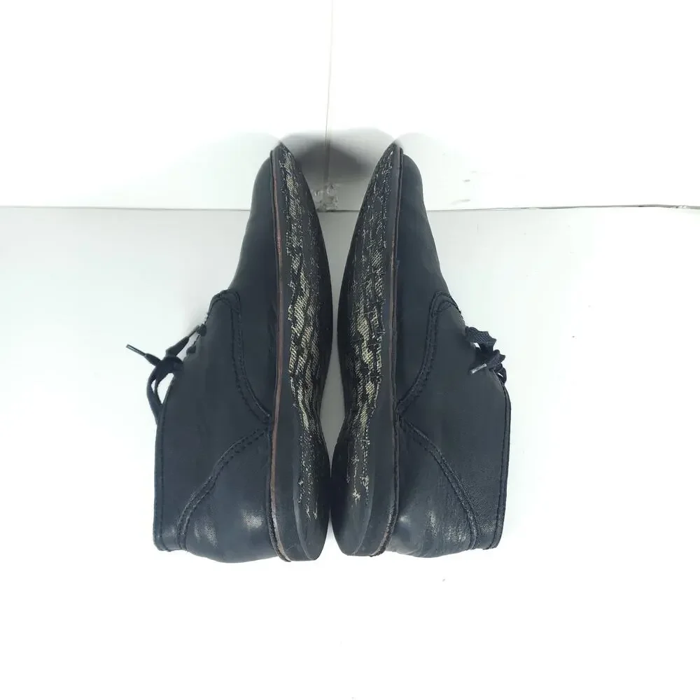JOHN VARVATOS Hipster Men's US10,5M Black Soft Leather Laceup Ankle Chukka Boots